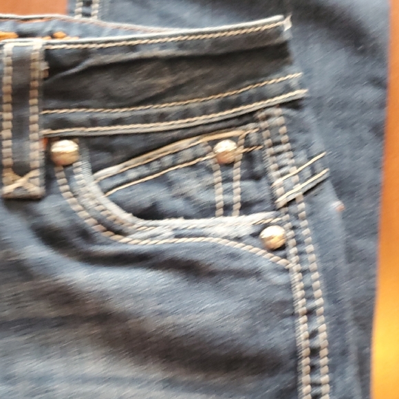 Rock Revival Women's Dark Blue Boot Cut Jeans Size 28x30 - Picture 4 of 15